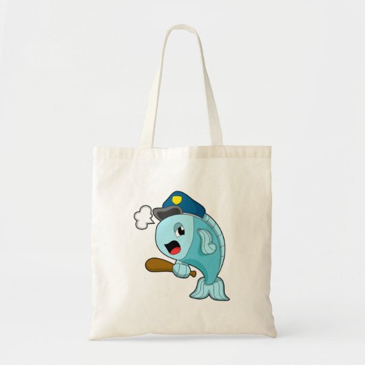 Pet van de politie van de vispolitie tote bag (Voorkant)