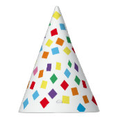 Pet van de Rainbow Confetti Party Feesthoedjes (Rechts)