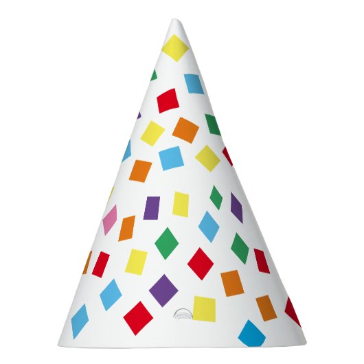 Pet van de Rainbow Confetti Party Feesthoedjes (Rechts)