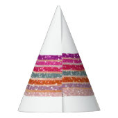 Pet van de regenboogpartij om af te werken feesthoedjes (Achterkant)
