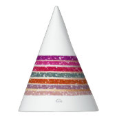 Pet van de regenboogpartij om af te werken feesthoedjes (Rechts)