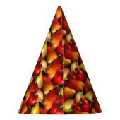 Pet van de rode en gele Peppers Feesthoedjes (Achterkant)