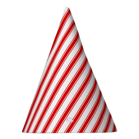 Pet van de Rode en Witte Stripe Partij Feesthoedjes (Rechts)
