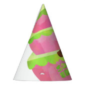 Pet van de roze en groene Dachshund Birthday Party Feesthoedjes (Links)