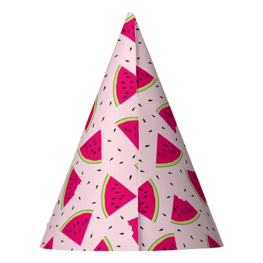 Pet van de roze Watermelonpatroonpartij Feesthoedjes (Achterkant)