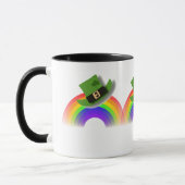 Pet van de St. Patricks Day en regenboog Mok (Links)