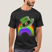 Pet van de St. Patricks Day en regenboog T-shirt (Voorkant)