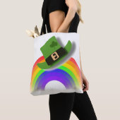 Pet van de St. Patricks Day en regenboog Tote Bag (Dichtbij)