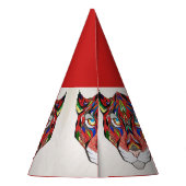 Pet van de tijgerpartij feesthoedjes (Achterkant)