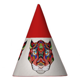 Pet van de tijgerpartij feesthoedjes