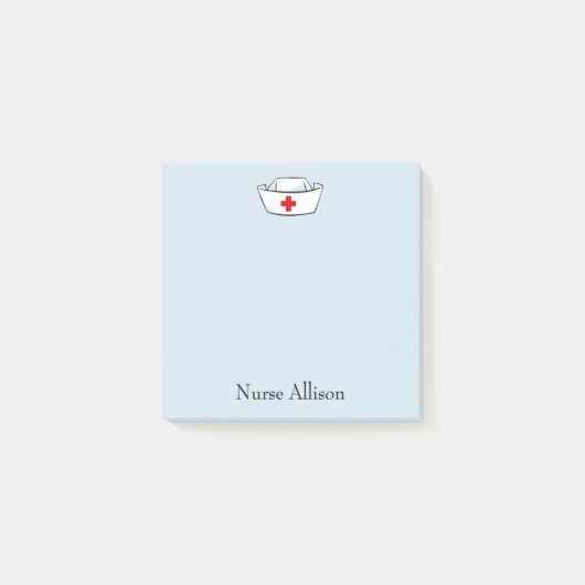 Pet van de verpleegkundige Voeg naam 3x3 toe Post-it® Notes (Voorkant)