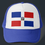 Pet van de vlag van de Dominicaanse Republiek<br><div class="desc">Deze vrachtwagenchauffeur sportt de vlag van de Dominicaanse Republiek. Houd een koel hoofd met een beetje flair van de Dominicaanse Republiek.</div>