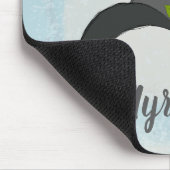 Pet van de zwarte heks met bloemen gepersonaliseer muismat (Hoek)