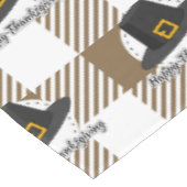 Pet van de zwarte pelgrim op bruine speldenstaart  tafelkleed (Gekanteld)