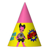 Pet van de zwarte superheld feesthoedjes (Links)