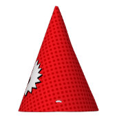 Pet van een superheld partij - Bewerkbare leeftijd Feesthoedjes (Rechts)