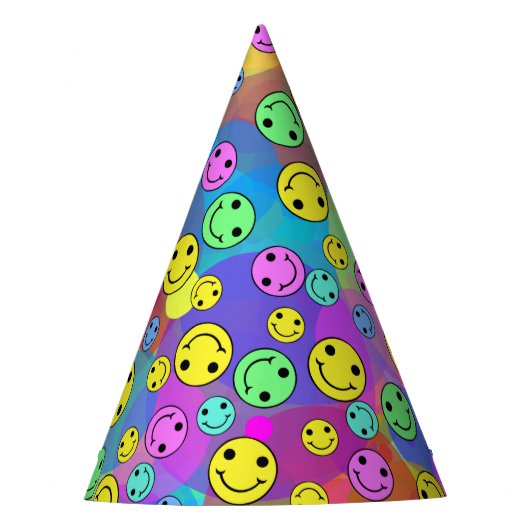 Pet van Emoji Rainbow Party Feesthoedjes (Voorkant)