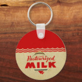 Pet van gepasteuriseerde melk sleutelhanger (Voorkant)