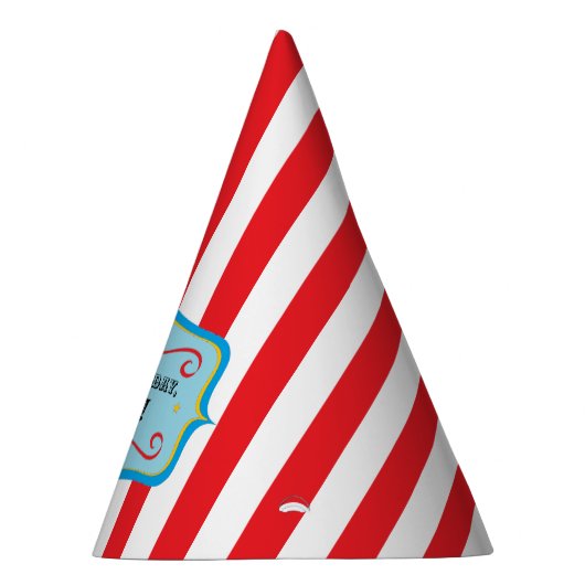 Pet van gepersonaliseerde  circuspartij feesthoedjes (Rechts)