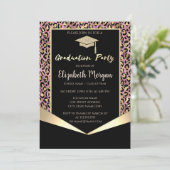 Pet van glitter-Afstudeerder, Confetti Afstuderen  Kaart (Staand voorkant)