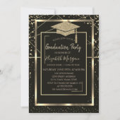 Pet van goudAfstudeerder diamant Geometrisch Afstu Kaart (Voorkant)