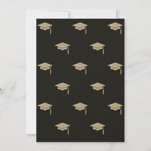 Pet van goudAfstudeerder diamant Geometrisch Afstu Kaart (Achterkant)