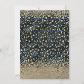 Pet van goudAfstudeerder, Diamonds Blue Leopard-Af Kaart (Achterkant)