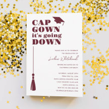 Pet van Graduation Party gaat naar beneden