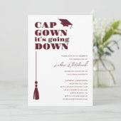 Pet van Graduation Party gaat naar beneden Kaart (Staand voorkant)