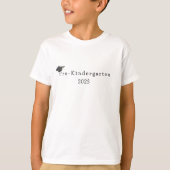 Pet van het Afstuderen van het pre-Kindergarten Zw T-shirt (Voorkant)