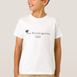 Pet van het Afstuderen van het pre-Kindergarten Zw T-shirt