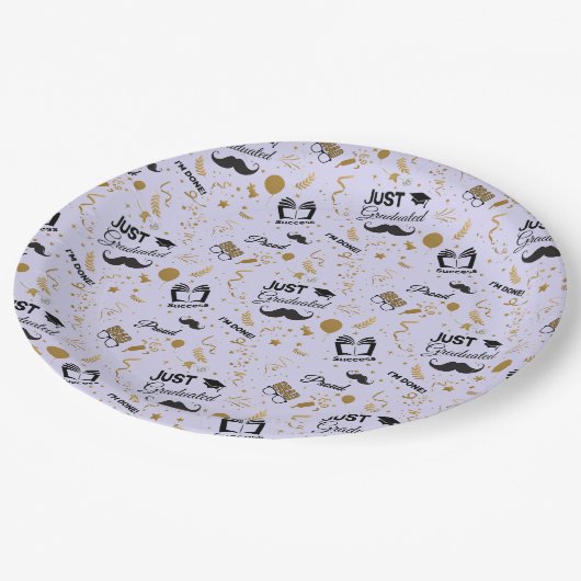 Pet van het feest! papieren bordje (Gekanteld)