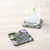 Pet van lavendel Hydrangea Bloom Cork Onderzetters (Rechterzijde)