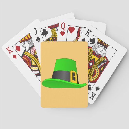 Pet van Leprechaun met sluiting Pokerkaarten (Achterkant)