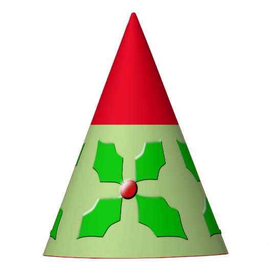 Pet van Merry kerst Holly Feesthoedjes (Voorkant)
