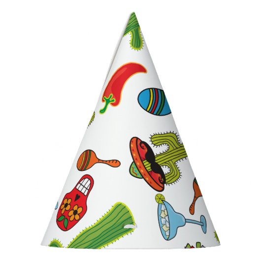 Pet van Mexicaanse Fiesta-iconen Feesthoedjes (Links)