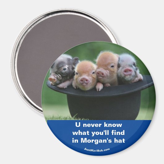 Pet van Morgan Magneet (Voorkant / Achterkant)