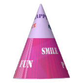 Pet van Music Beat Red Party Feesthoedjes (Voorkant)