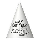 Pet van nieuwe jaren feesthoedjes (Voorkant)