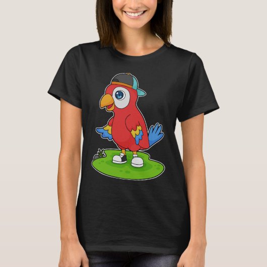 Pet van papegaai t-shirt (Voorkant)