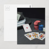 Pet van pokerkaarten briefkaart (Voorkant / Achterkant)