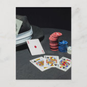 Pet van pokerkaarten briefkaart (Voorkant)