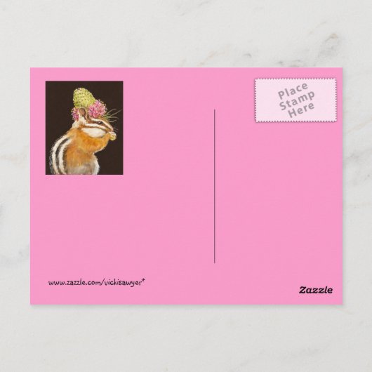 pet van prairie klaver op briefkaart (Achterkant)