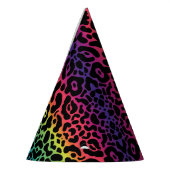 Pet van Rainbow Leopard Party Feesthoedjes (Links)