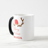 Pet van rendieren - kerst van Merry Magische Mok (Voorkant links)