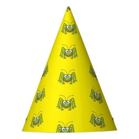 Pet van sprinkhaan feesthoedjes (Voorkant)