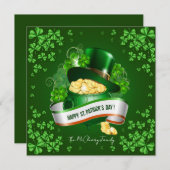 Pet van St. Patrick en Kaart van de goudvakantie (Voorkant / Achterkant)