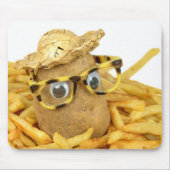 Pet van stro op aardappelen muismat (Voorkant)