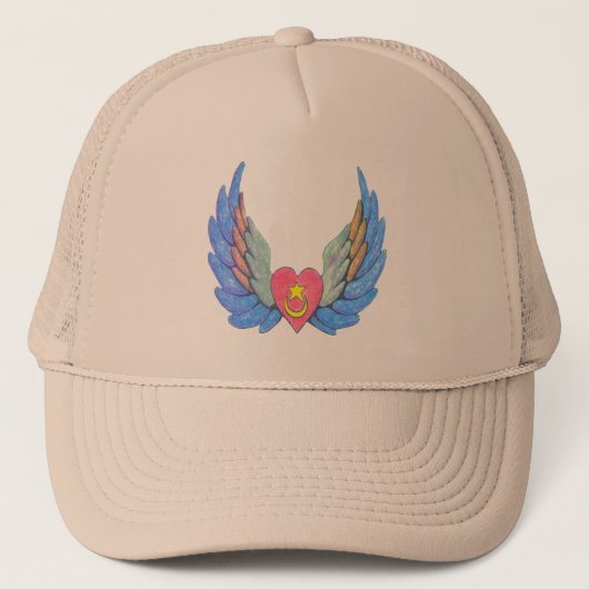 Pet van Trucker met gespleten hart (Voorkant)