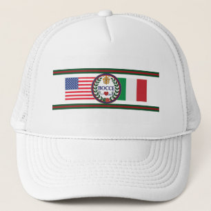 Pet van Trucker onder Amerikaanse en Italiaanse vl